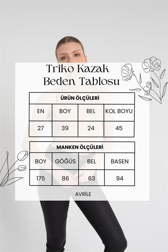 Nisan Kadın Kol Pencere Detaylı Triko Kazak CAMEL TT3841-Z