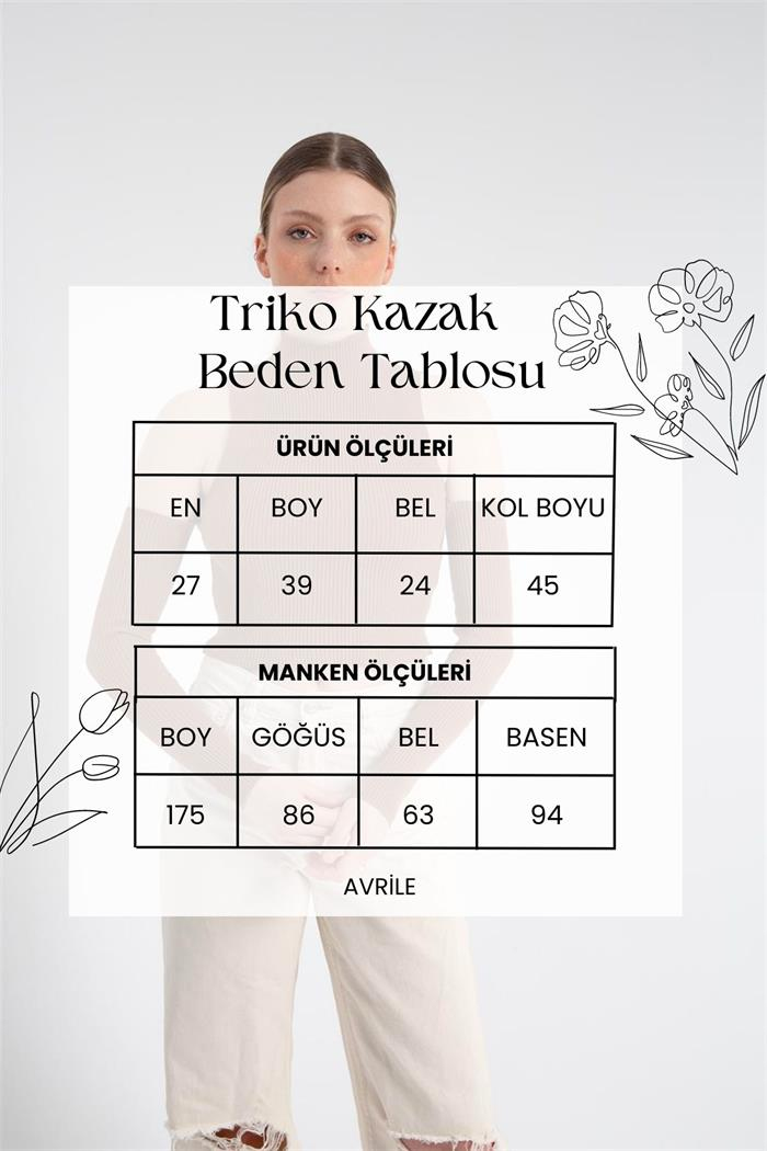 Nisan Kadın Kol Pencere Detaylı Triko Kazak KAHVE TT3841-Z