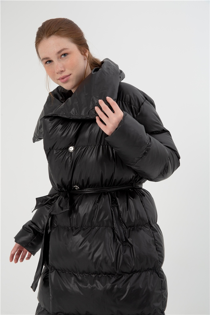 Nisan Kadın Şişme Mont SİYAH PD22-1020
