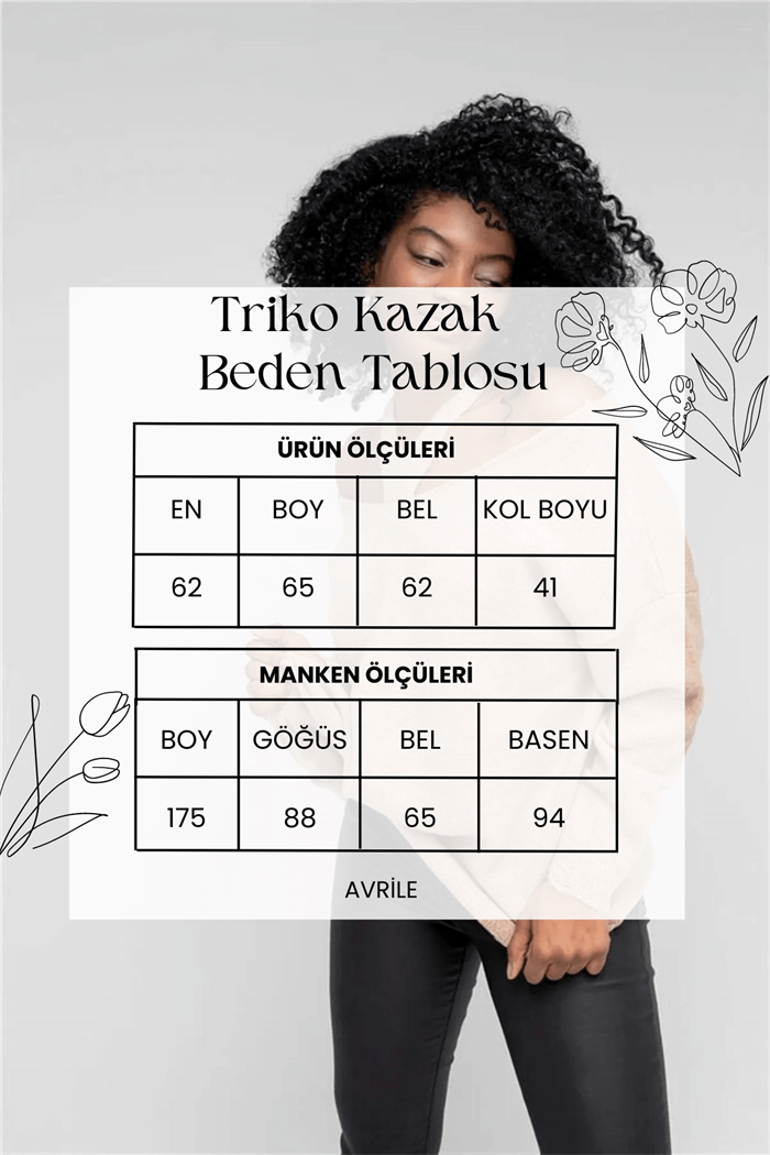 Nisan Kadın Yaka Detaylı Triko Kazak TAŞ TT3819-Z