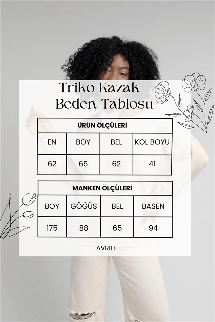 Nisan Kadın Yaka Detaylı Triko Kazak VİZON TT3819-Z