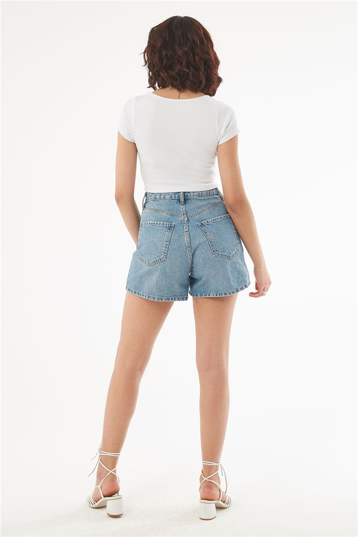 Nisan KISA KOLLU CROP  BEYAZ  N22-1414