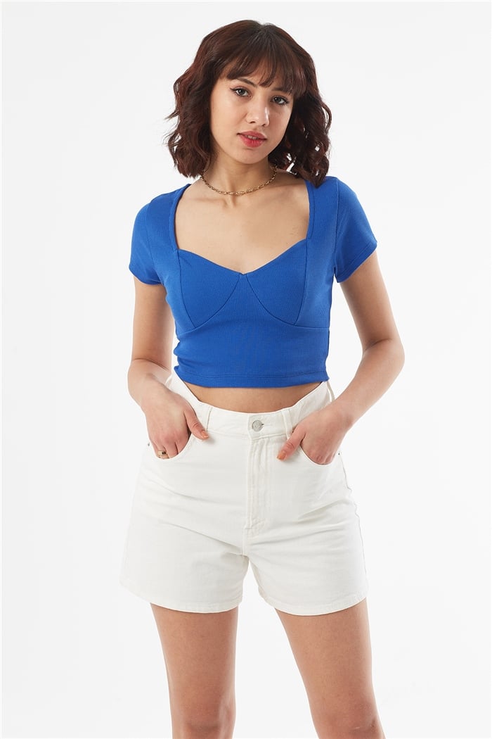 Nisan KISA KOLLU CROP  SAKS  N22-1414