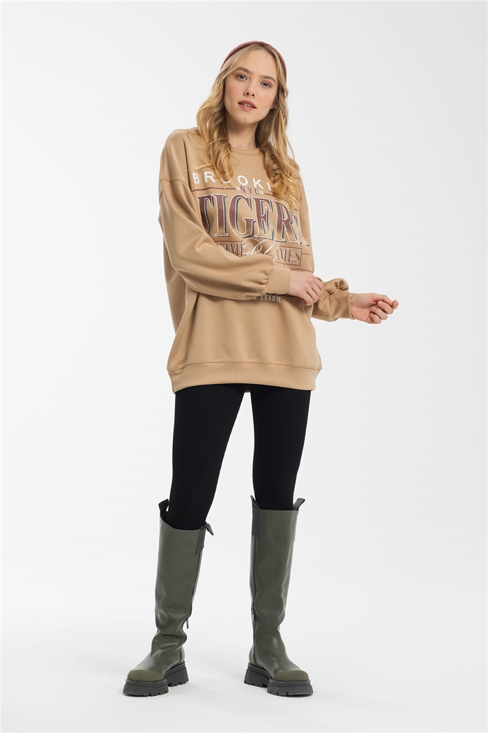 Nisan Sweatshirt  CAMEL  N21-1255
