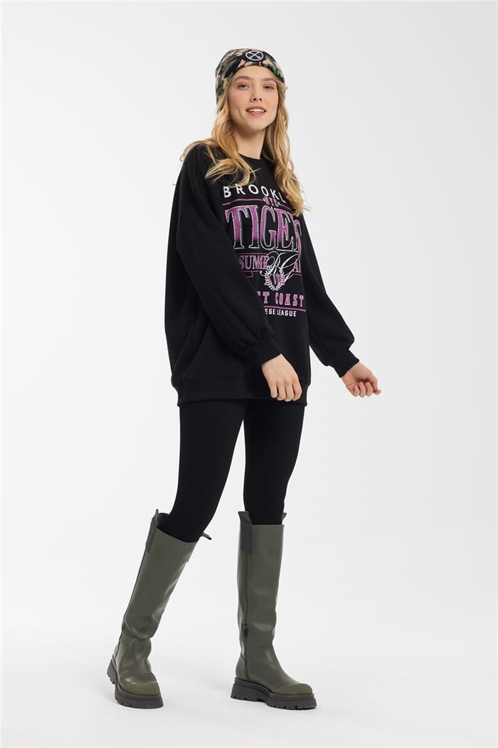 Nisan Sweatshirt  SİYAH  N21-1255