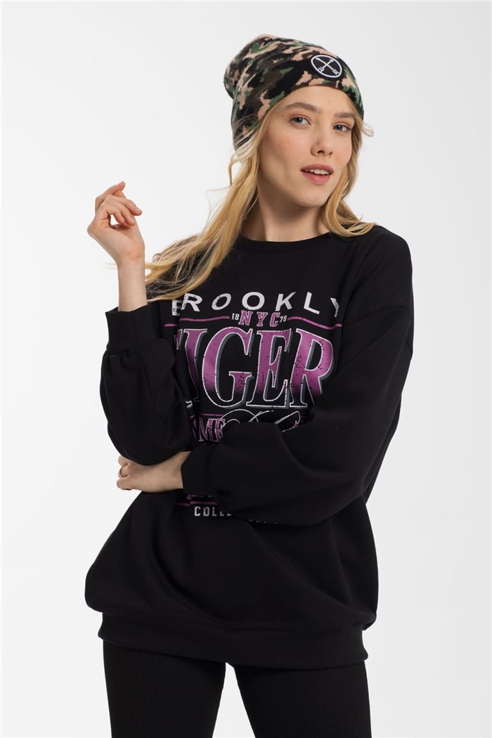 Nisan Sweatshirt  SİYAH  N21-1255