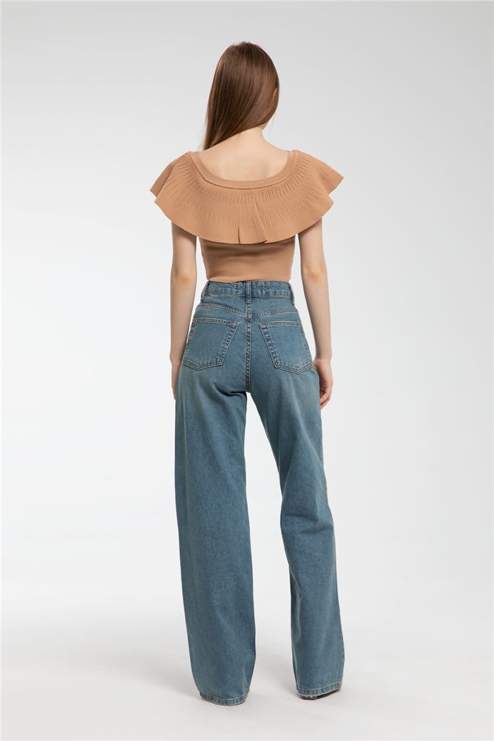 Nisan Triko Bluz  CAMEL  TT3045-T