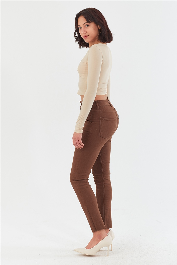 Nisan UZUN KOLLU BLUZ  BEJ  N22-1356