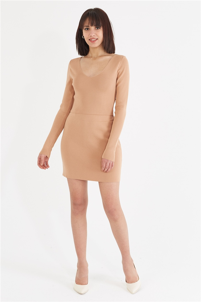 Nisan V Yaka Basic Kazak  CAMEL  TT3507-Z