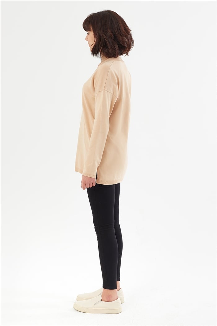 Nisan V Yaka Basic Kazak  CAMEL  TT3568-Z