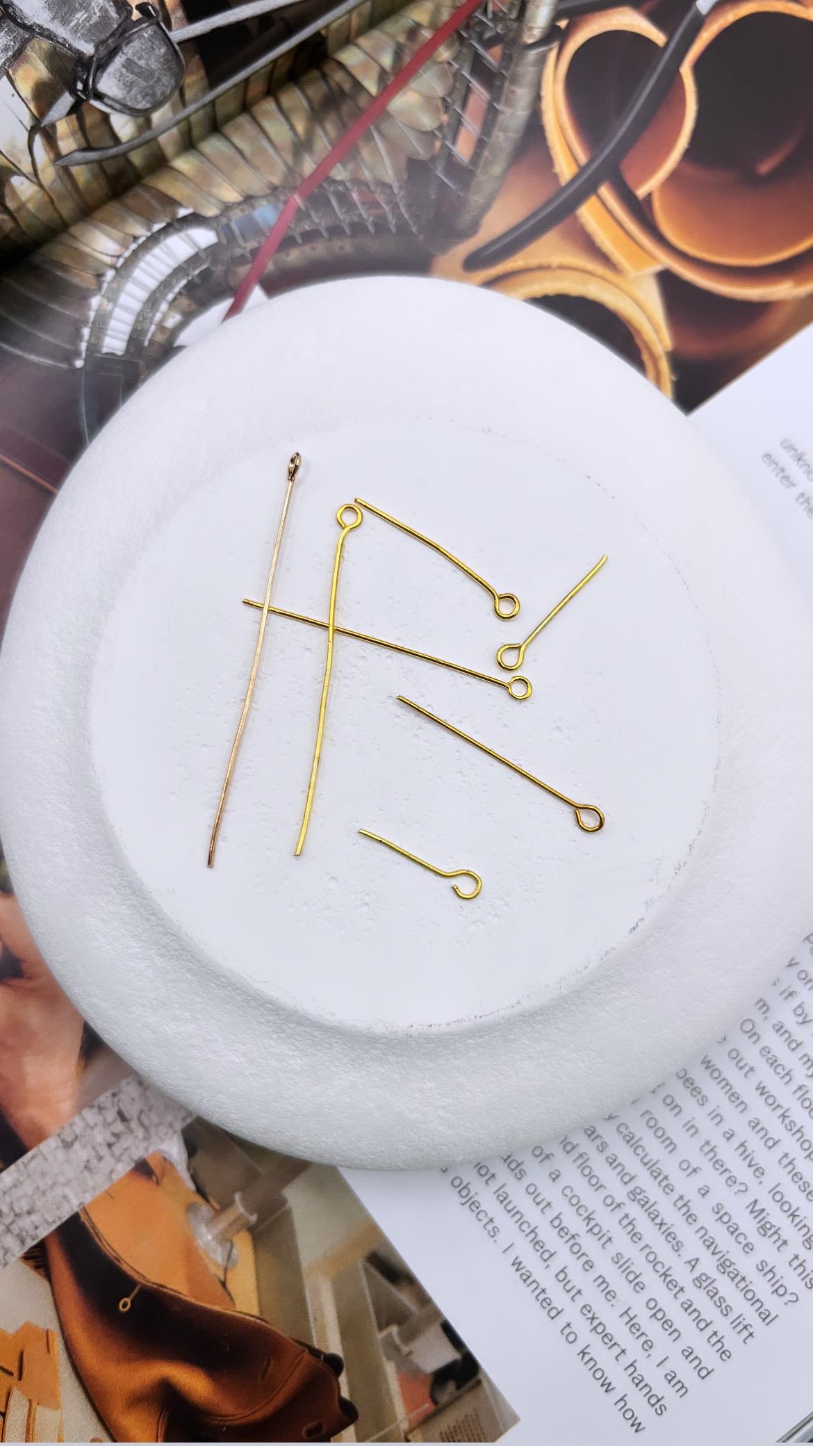 17 mm, HALKALI TAKI ÇİVİSİ, ALTIN KAPLAMA 1 KG