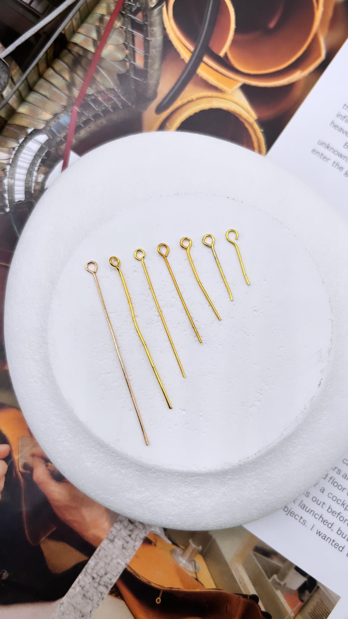 17 mm, HALKALI TAKI ÇİVİSİ, ALTIN KAPLAMA 1 KG