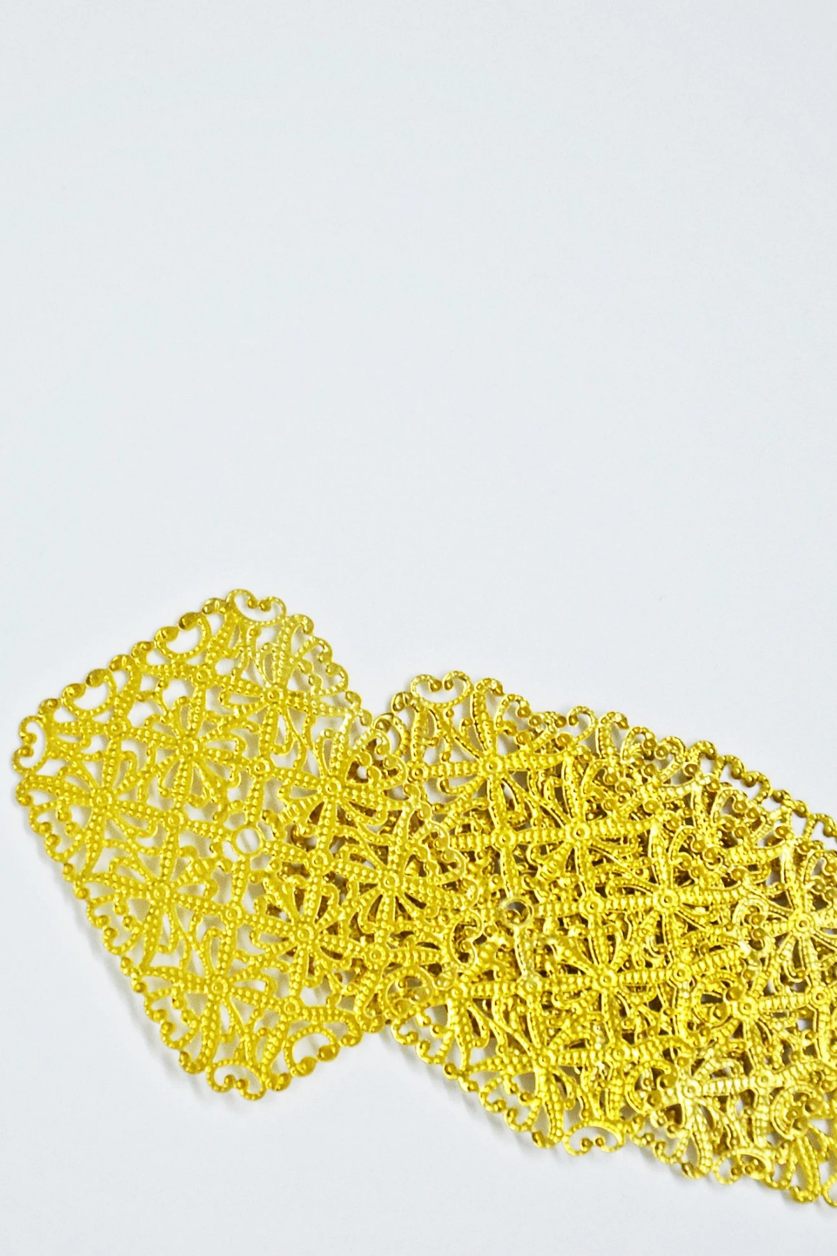 55X40 mm HAM PİRİNÇ FİLİGRAN (100 AD)