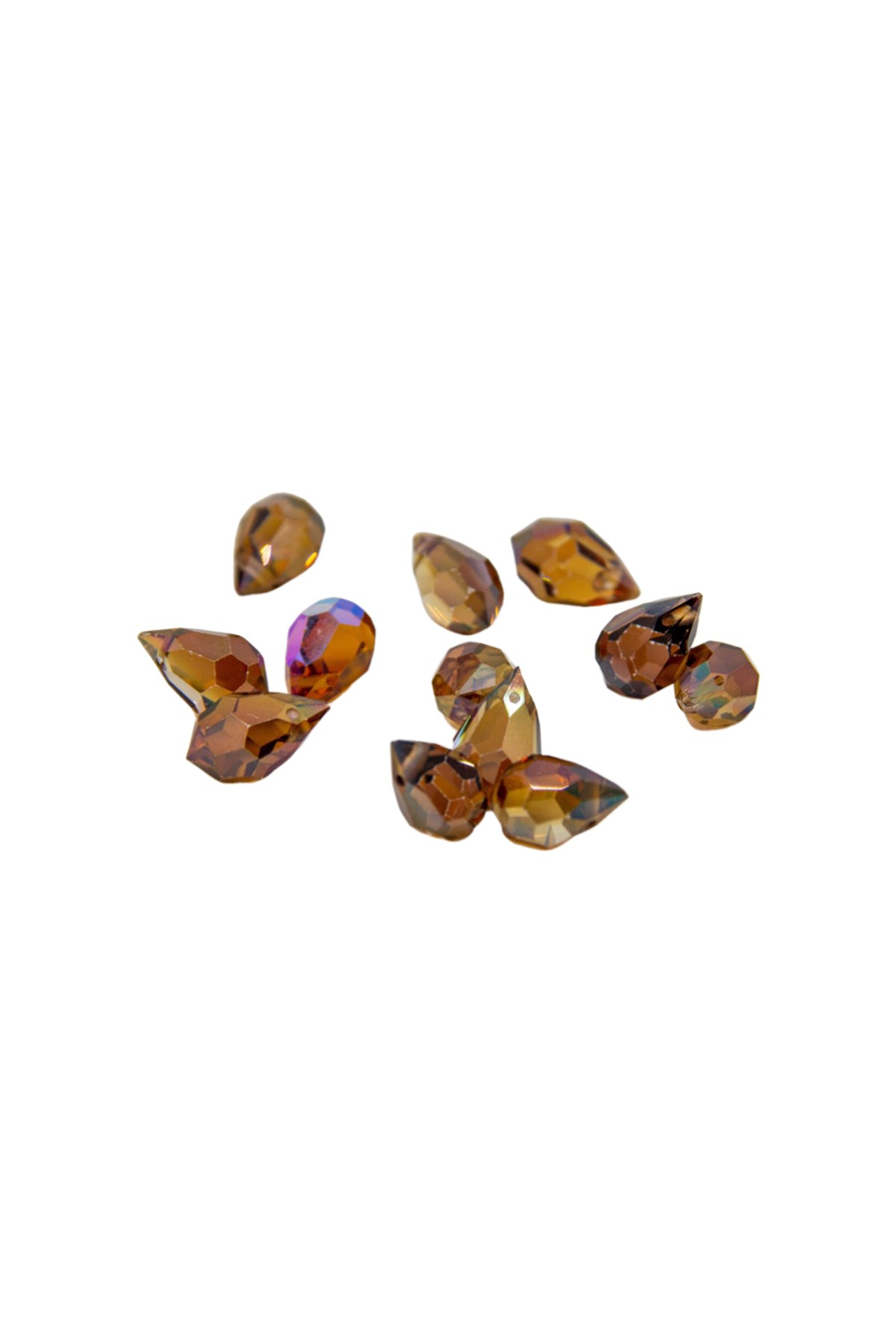 Orjinal Swarovski Kristal Damla Boncuk 8x15mm