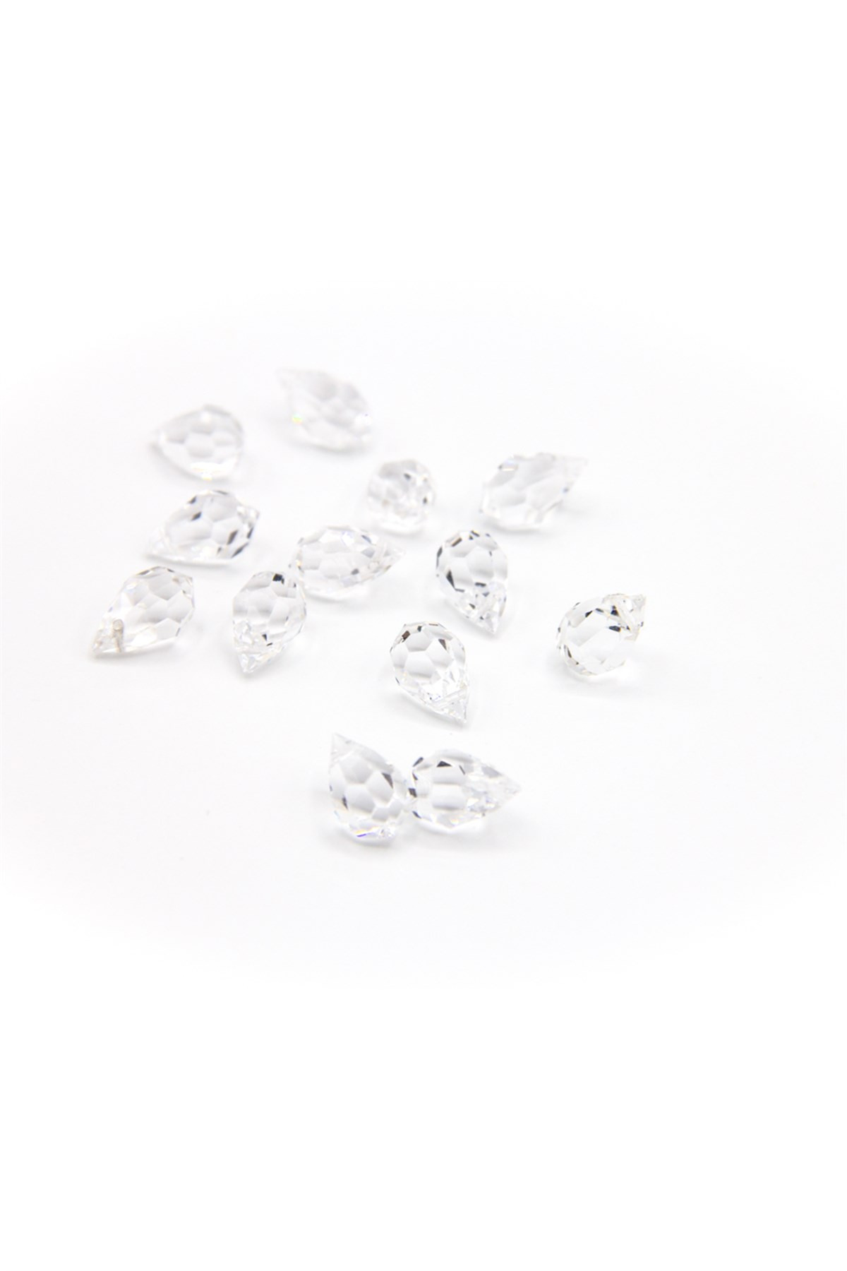 Orjinal Swarovski Kristal Damla Boncuk 8x15mm