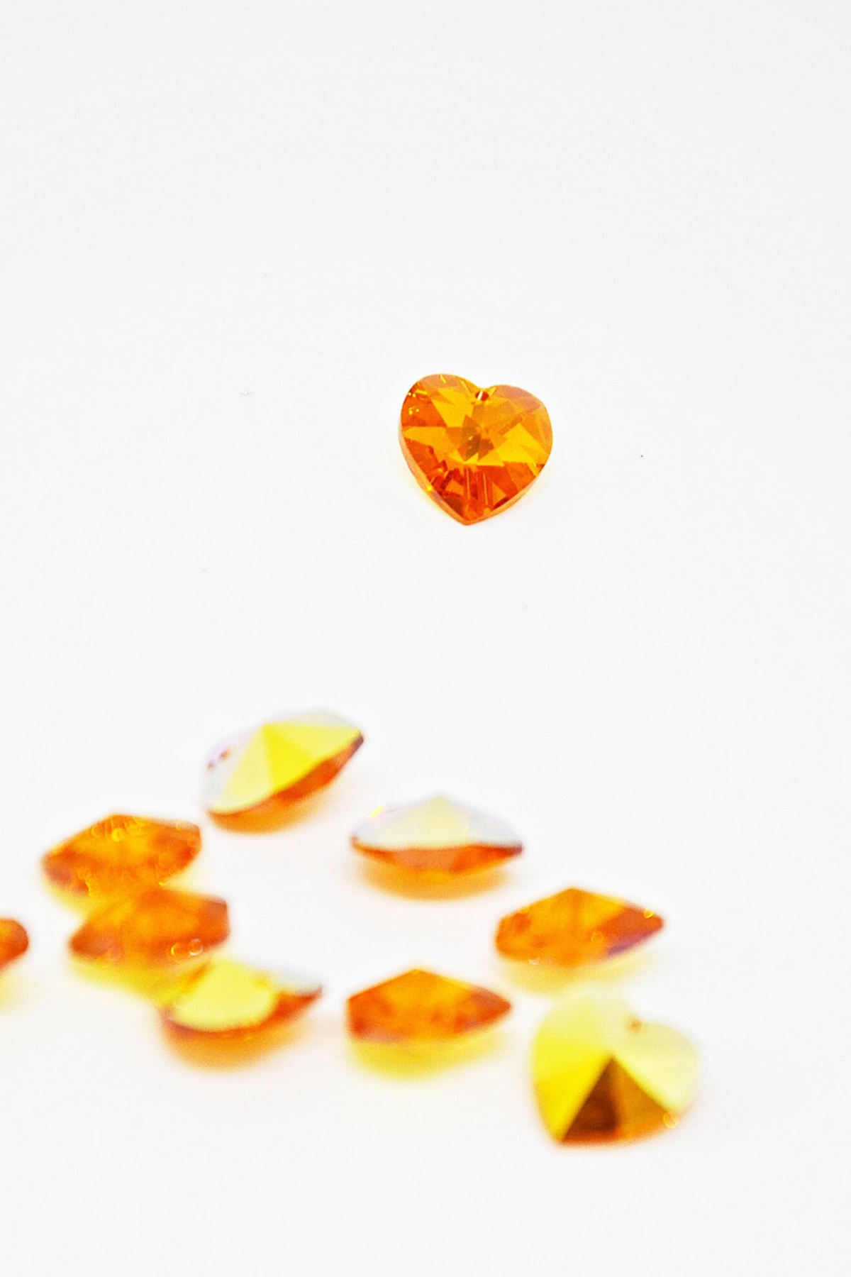 Orjinal Swarovski Kristal Kalp Boncuk 14mm