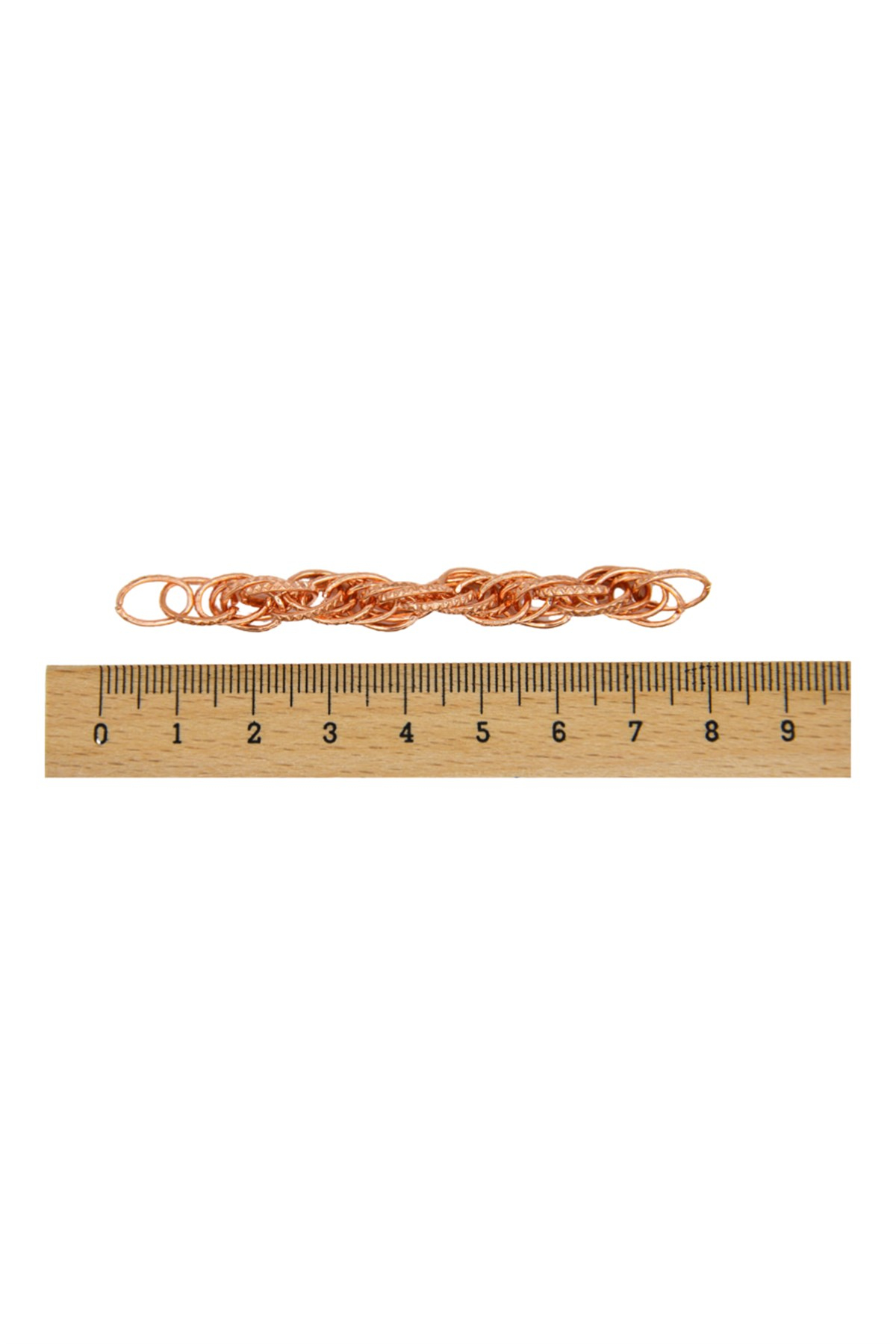 Pembe Altın Kaplama Zincir 7 mm