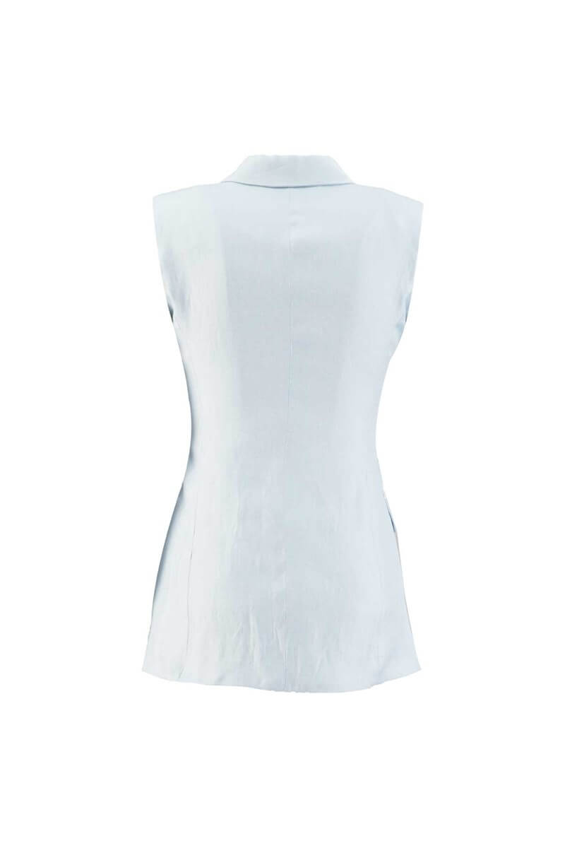 Bebe Mavi Kruvaze Vatkalı Kolsuz YelekST050S40580002