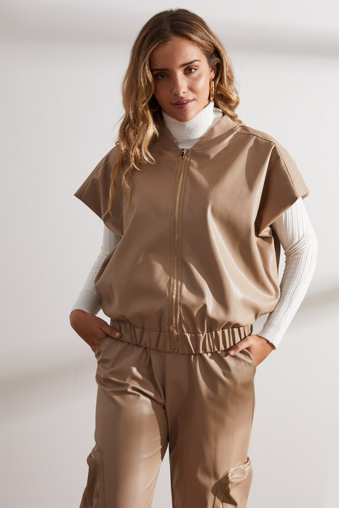 Bej Yelek Pantolon TakımST050W6005602
