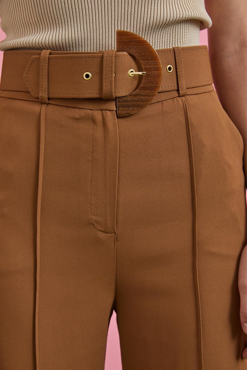 Camel Kemerli İspanyol Paça PantolonST060W20561001