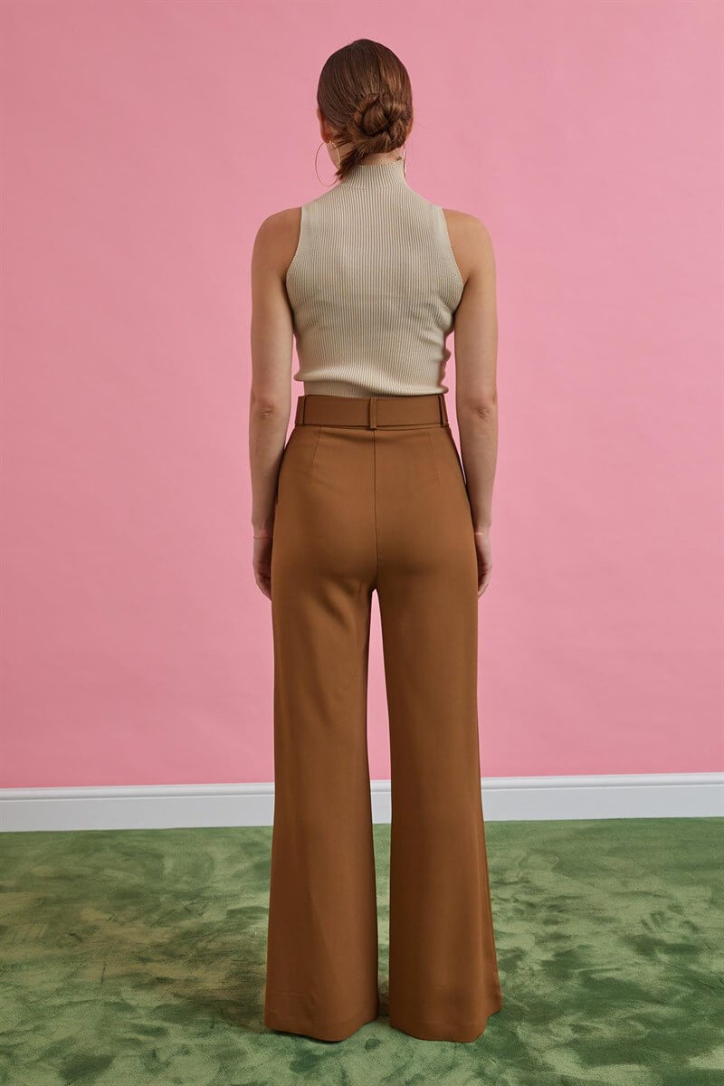 Camel Kemerli İspanyol Paça PantolonST060W20561001