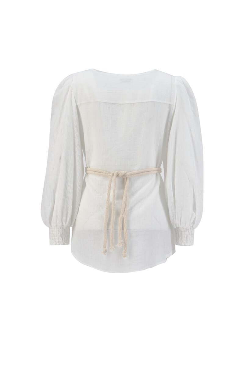 Ekru Balon Kol Kemerli TunikST060S65119001