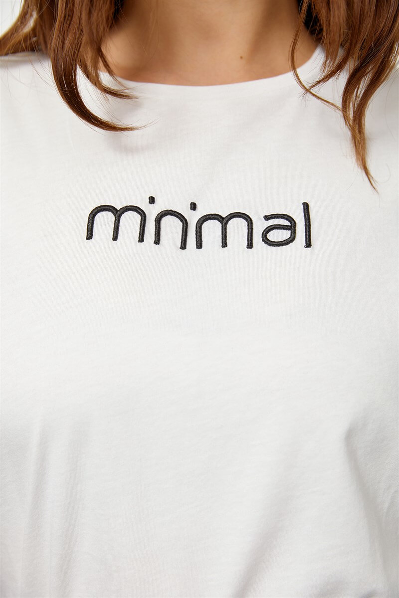 Ekru Minimal Kolsuz T-ShirtST060S71183004