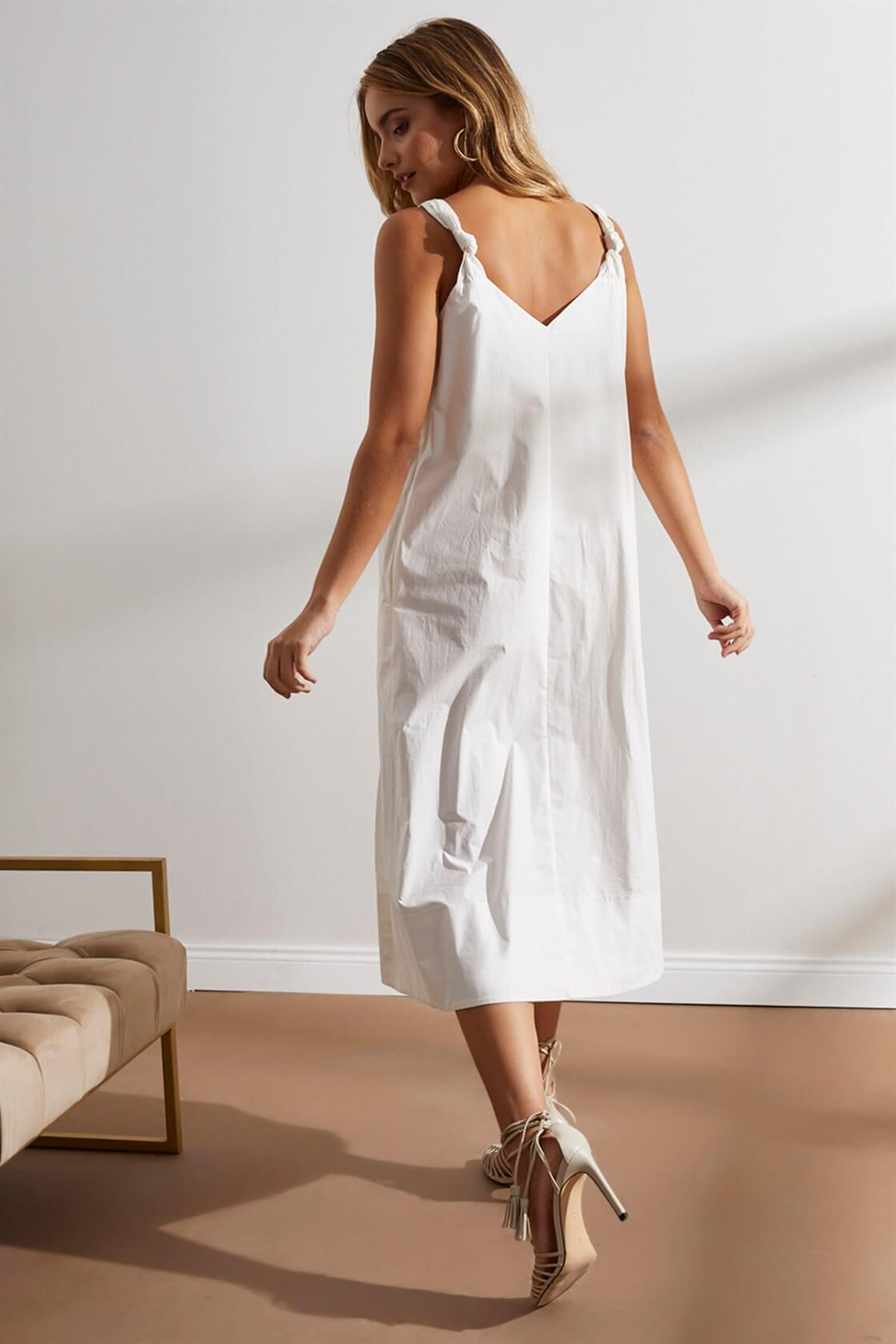 Ekru Kolsuz Midi ElbiseST050S4054201