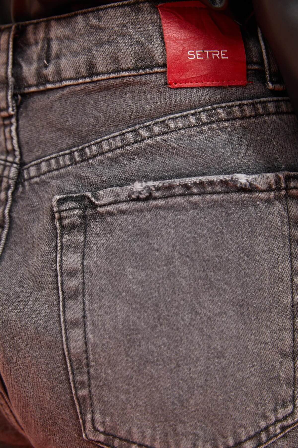 Gri Yüksek Bel JeanST060W20572004