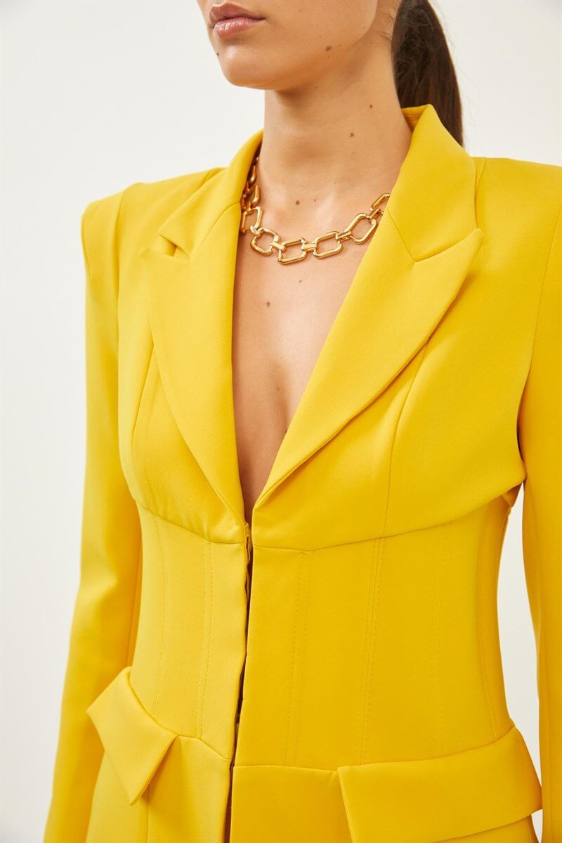 Hardal Belden Oturan Blazer CeketST060W90255001