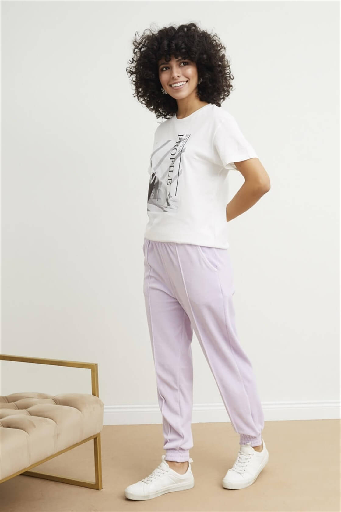 Lila Cepli Jogger Eşofman AltıST050W2000101