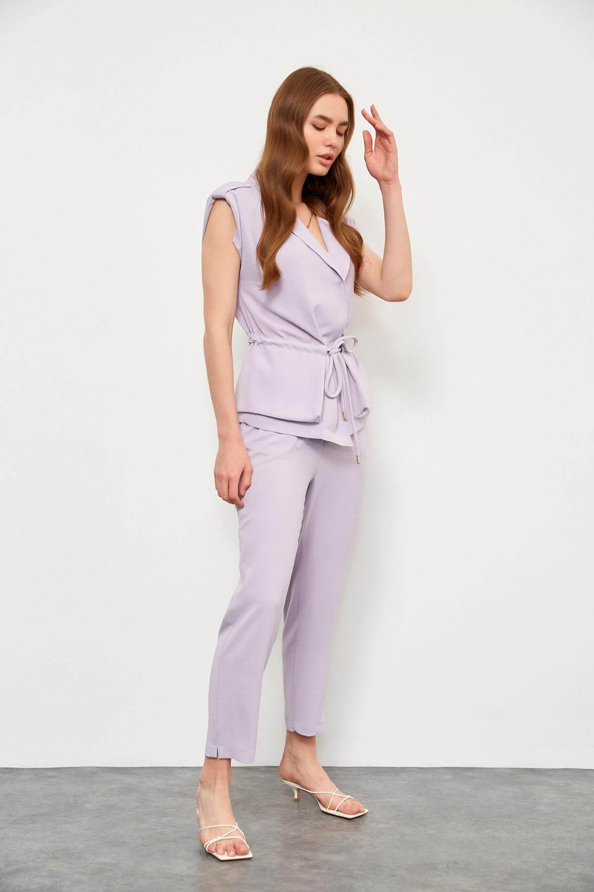 Lila Yelek Pantolon TakımST050S60107001
