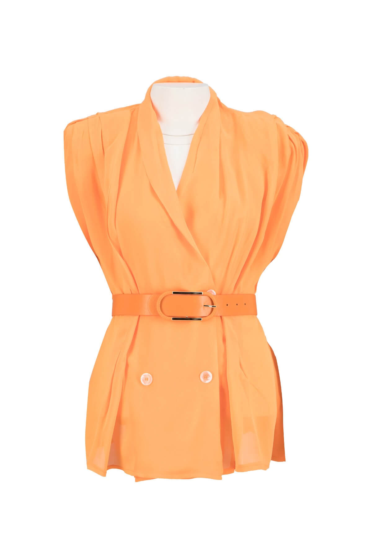 Oranj Jorjet Vatkalı Kruvaze BluzST060S3052301