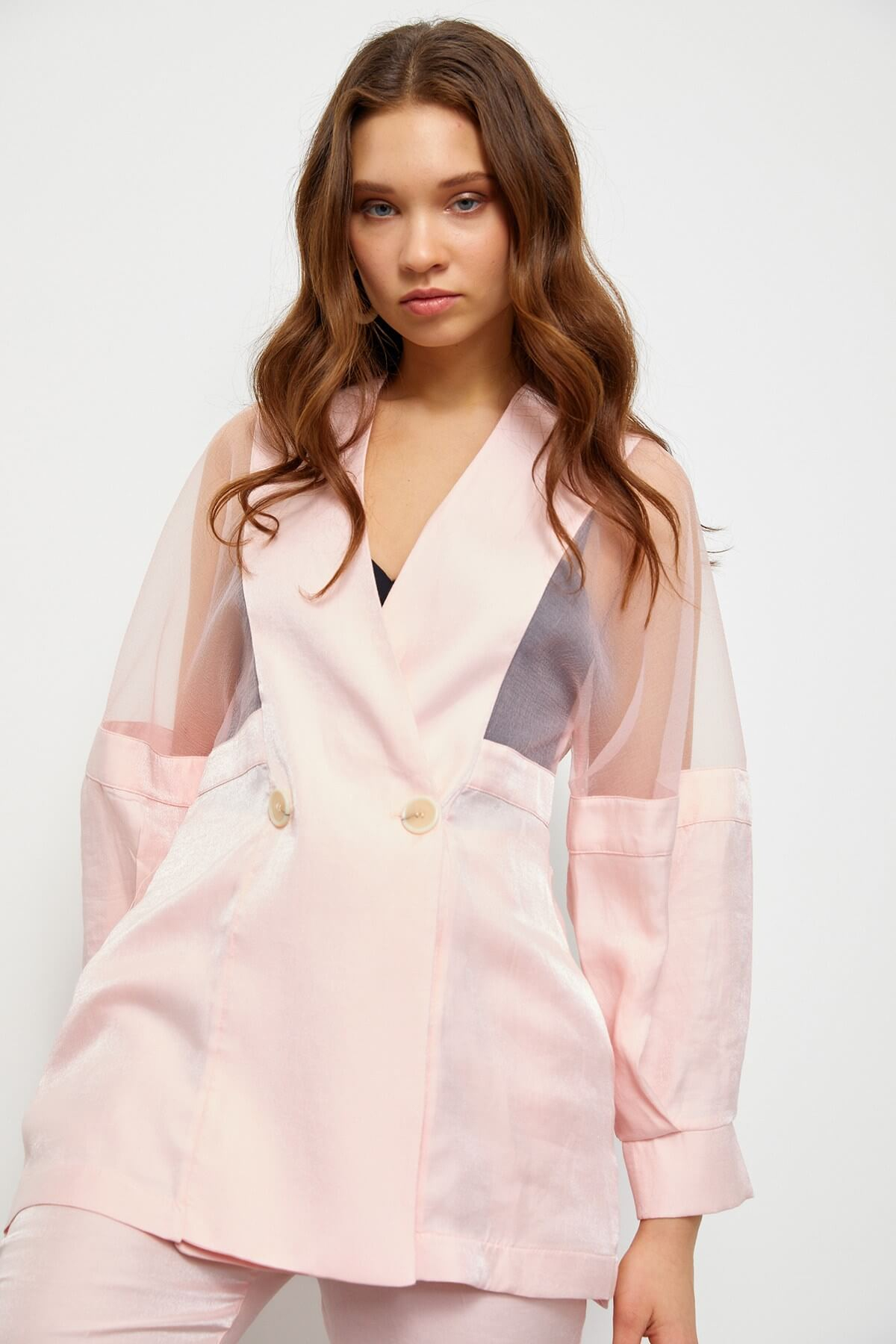 Pembe Organze Kumaş Karışımlı TakımST060S60079001