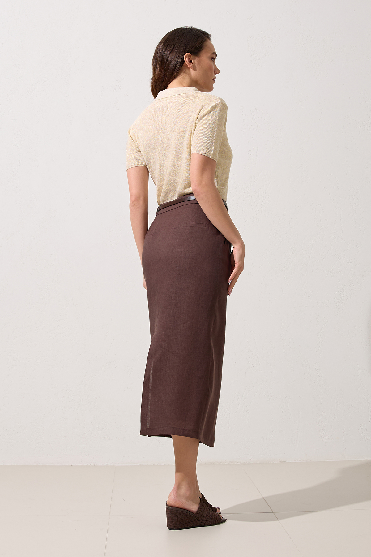 Acı-Kahve 1YB4WSET0493 ETEK Kadın Etek modelleri