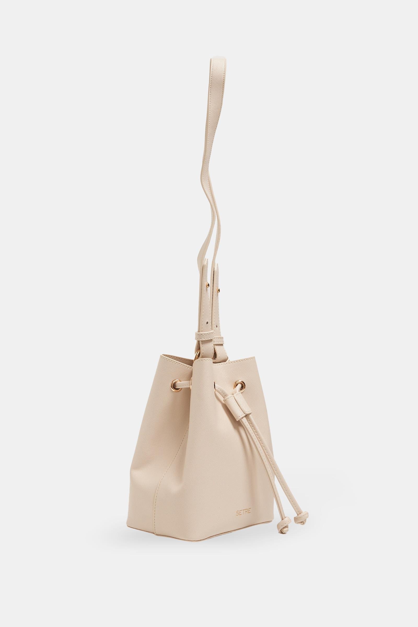 Açık Bej Büzgü Detaylı Omuz Çantası Kadın Çanta modelleri