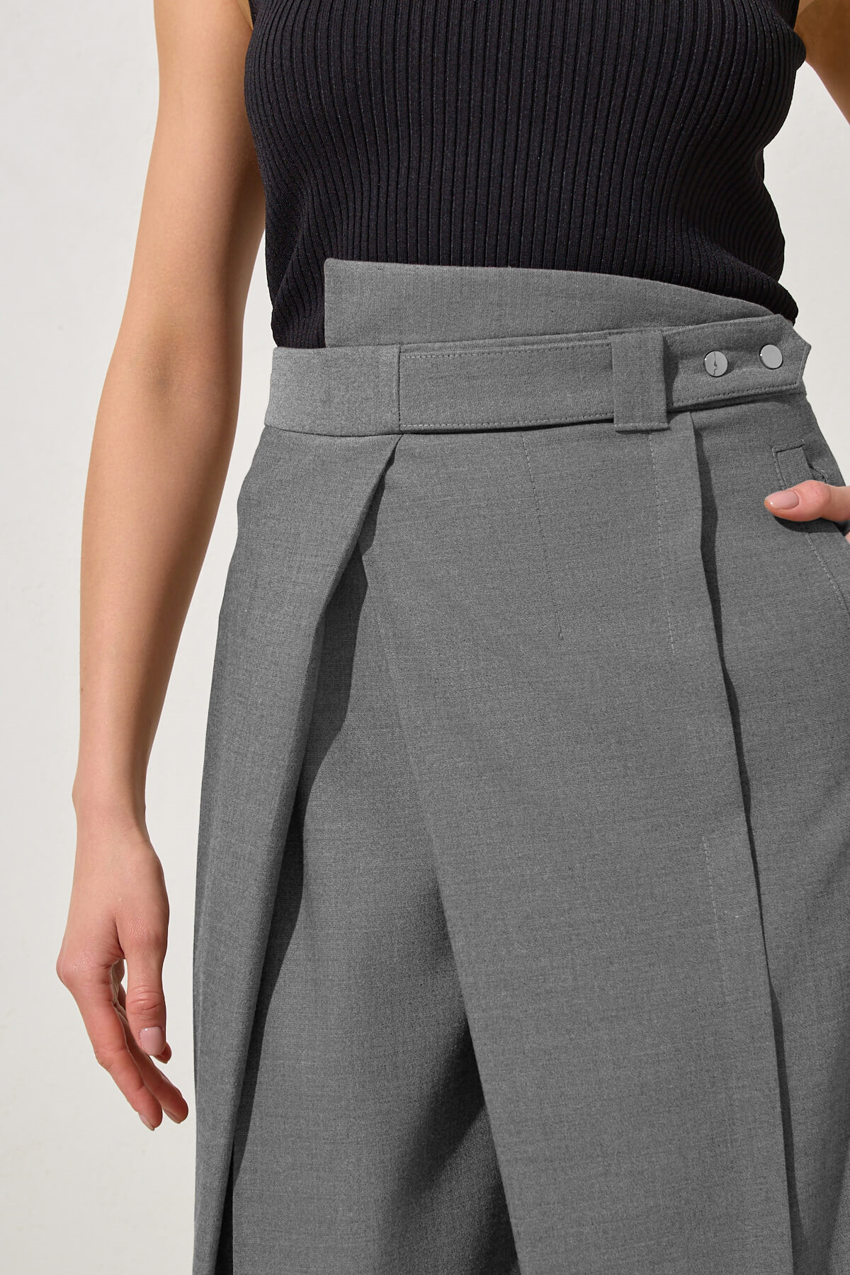 Antrasit 1YA2WSPN1437 PANTOLON Kadın Pantolon modelleri