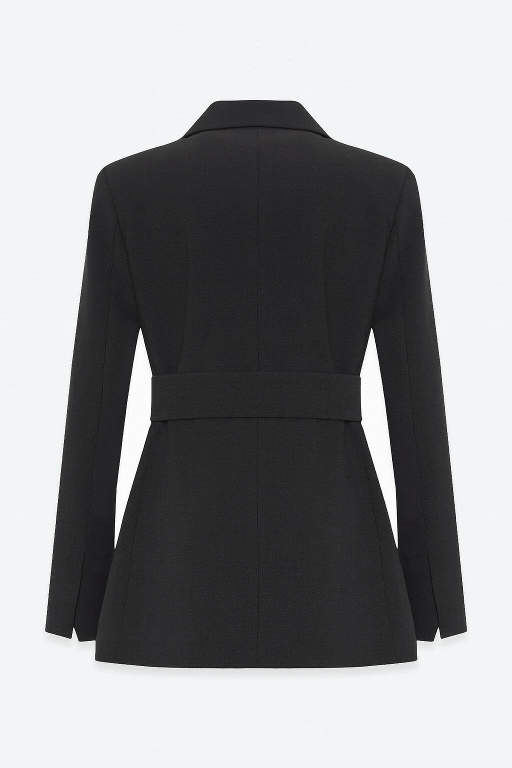 Antrasit Belden Kemer Detaylı Tam Kalıp Ceket Kadın Ceket modelleri