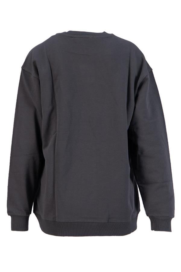 Antrasit Pamuklu Sweatshirt Kadın Sweatshirt modelleri