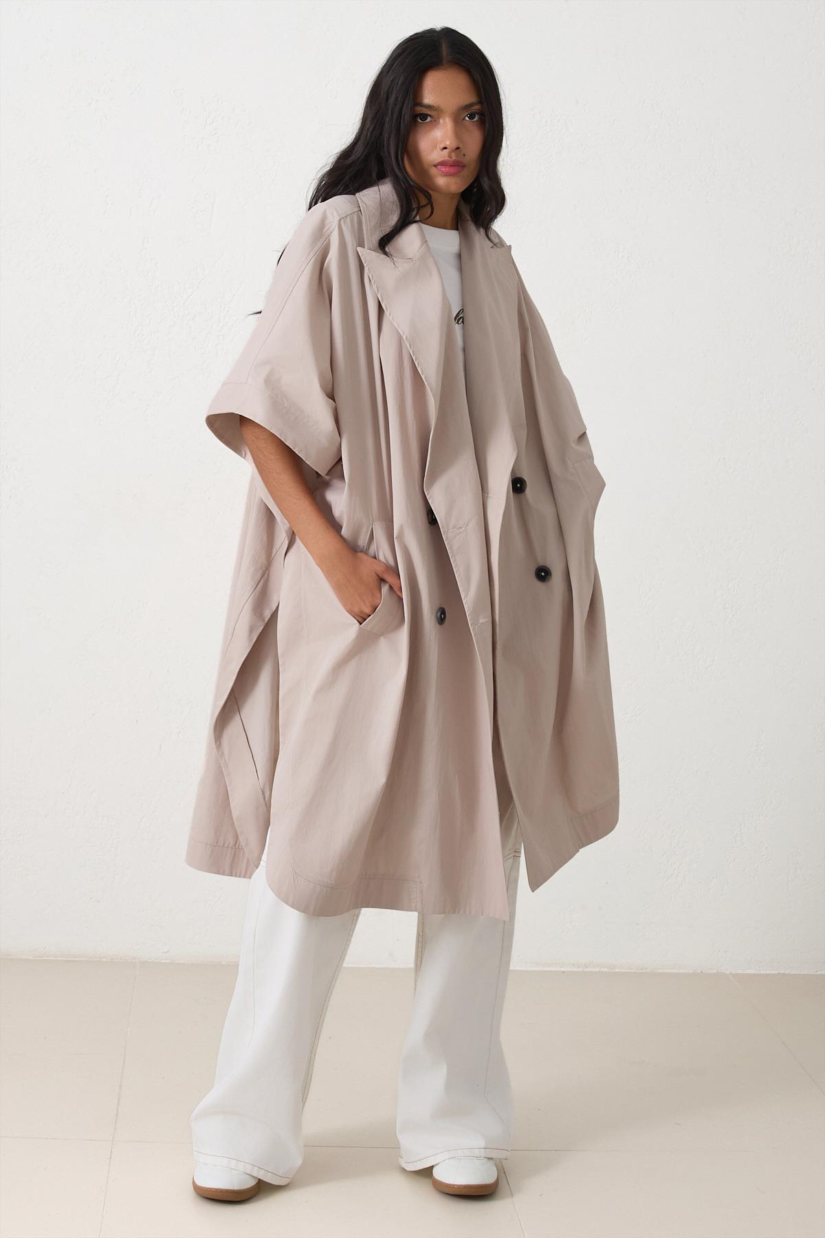 Bej 1YB4ECTK0074 TRENÇKOT Kadın Kategorisiz modelleri