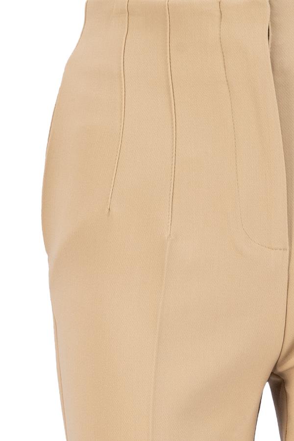 Bej Cep Detaylı Dar Kesim Pantolon Kadın Pants modelleri