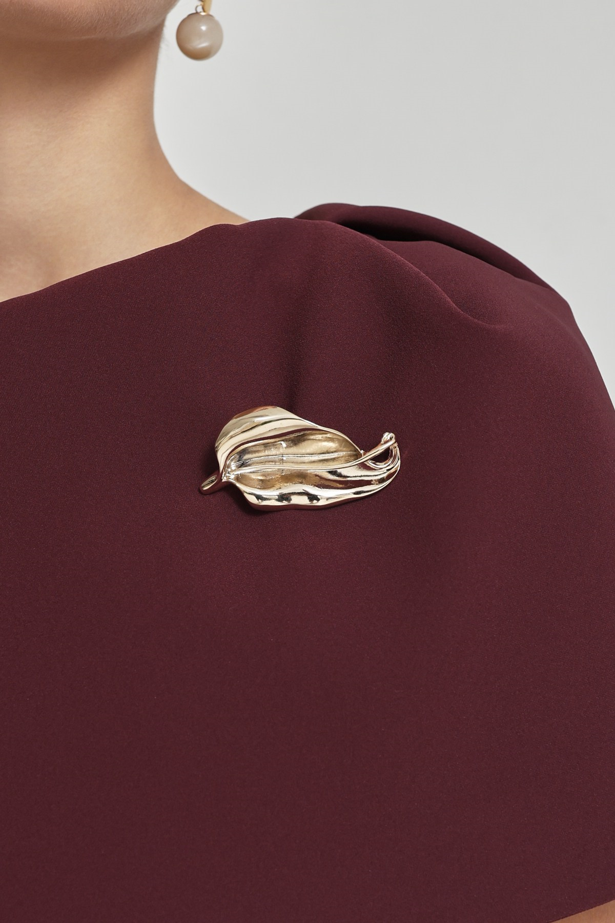 Bordo 1YA2NKEL3137 ELBİSE Kadın Günlük Elbise modelleri