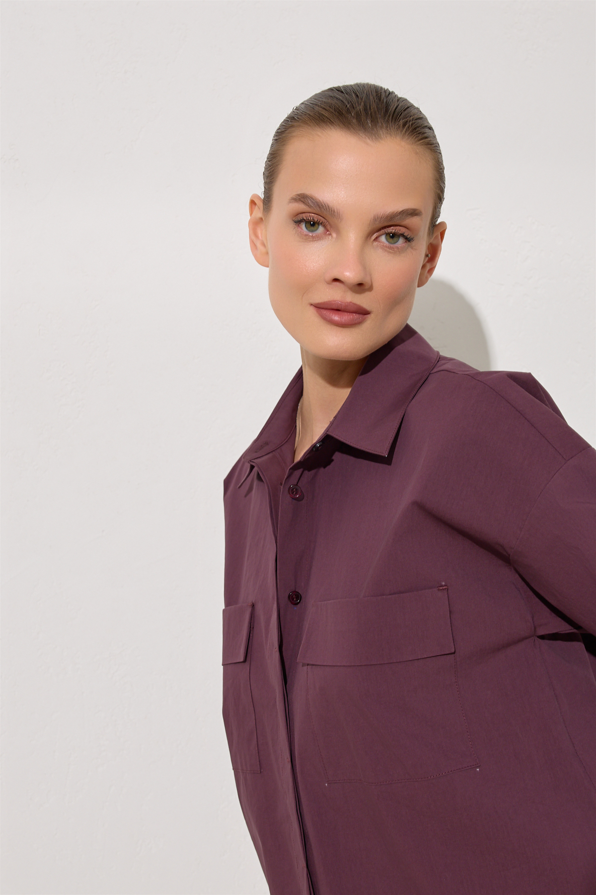 Bordo 1YA4ECGM0707 GÖMLEK Kadın Kategorisiz modelleri