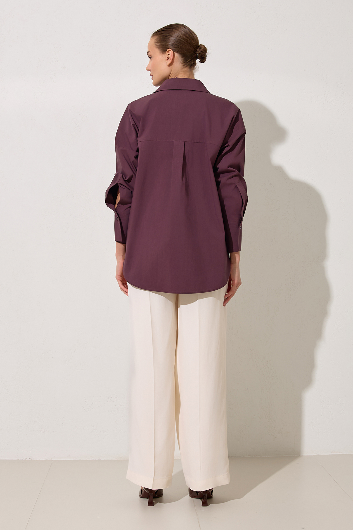 Bordo 1YA4ECGM0707 GÖMLEK Kadın Kategorisiz modelleri