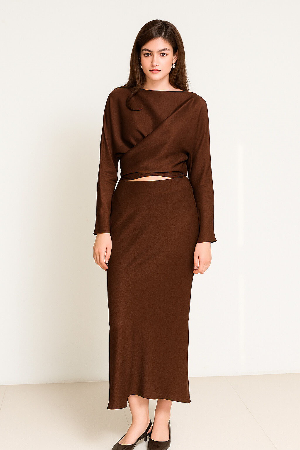 Çikolata 1YA2WSET0651 ETEK Kadın Etek modelleri