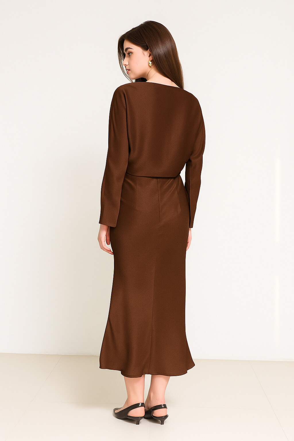 Çikolata 1YA2WSET0651 ETEK Kadın Etek modelleri