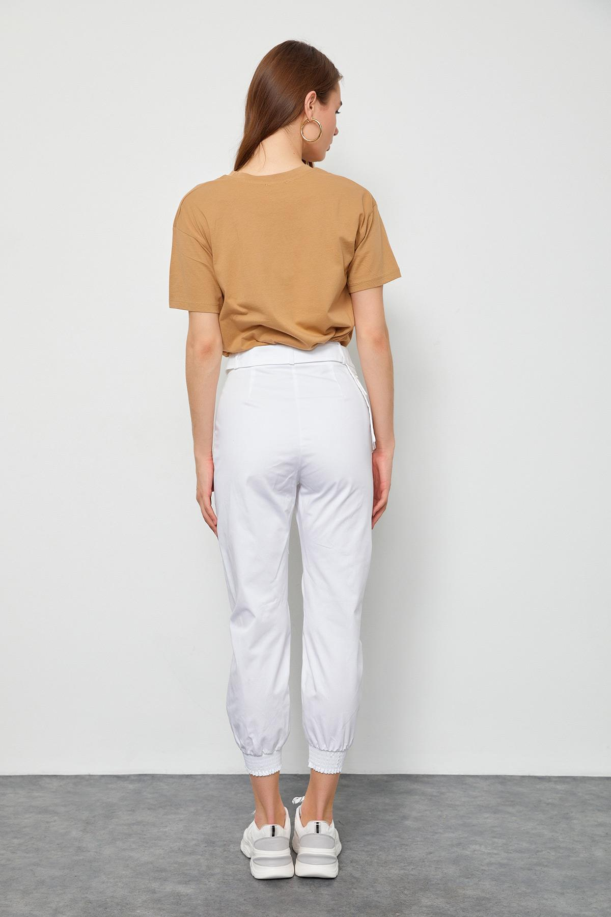 Ekru 1YM2CPN0289 PANTOLON Kadın Pantolon modelleri