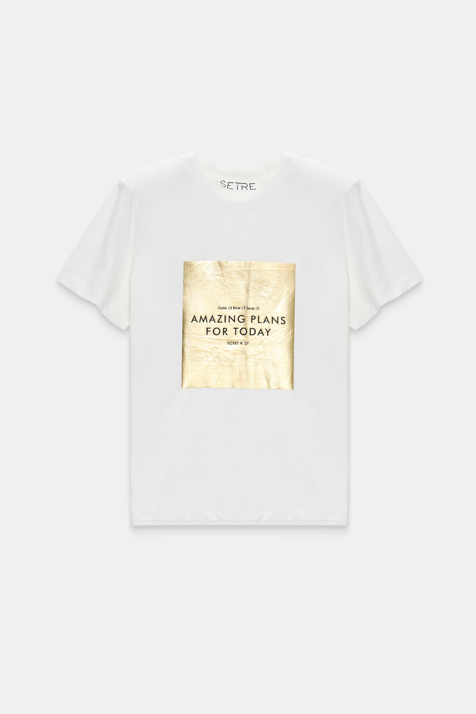 Ekru 2YB4CTS0443 T-SHIRT Kadın T-Shirt modelleri