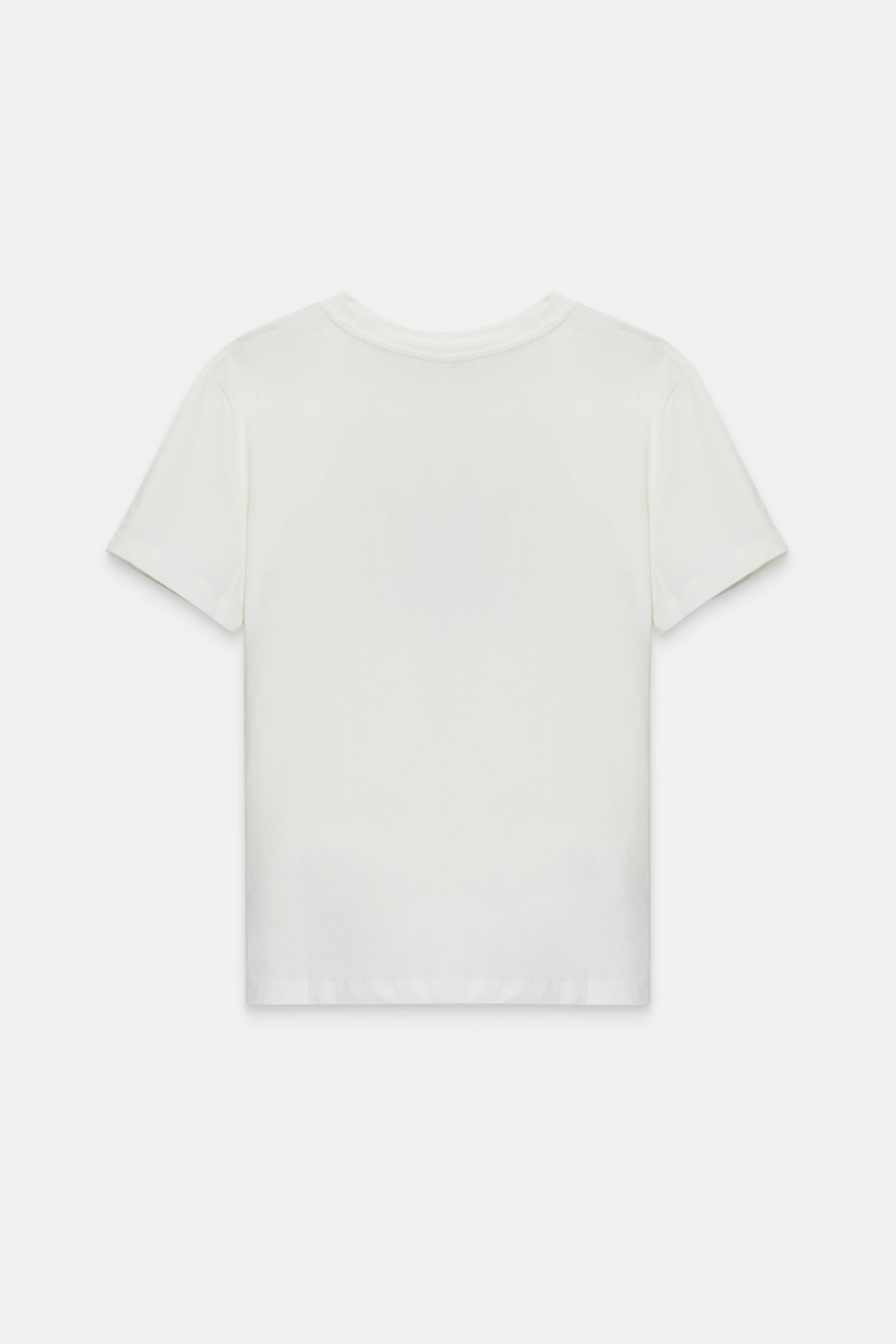 Ekru 2YB4CTS0445 T-SHIRT Kadın T-Shirt modelleri