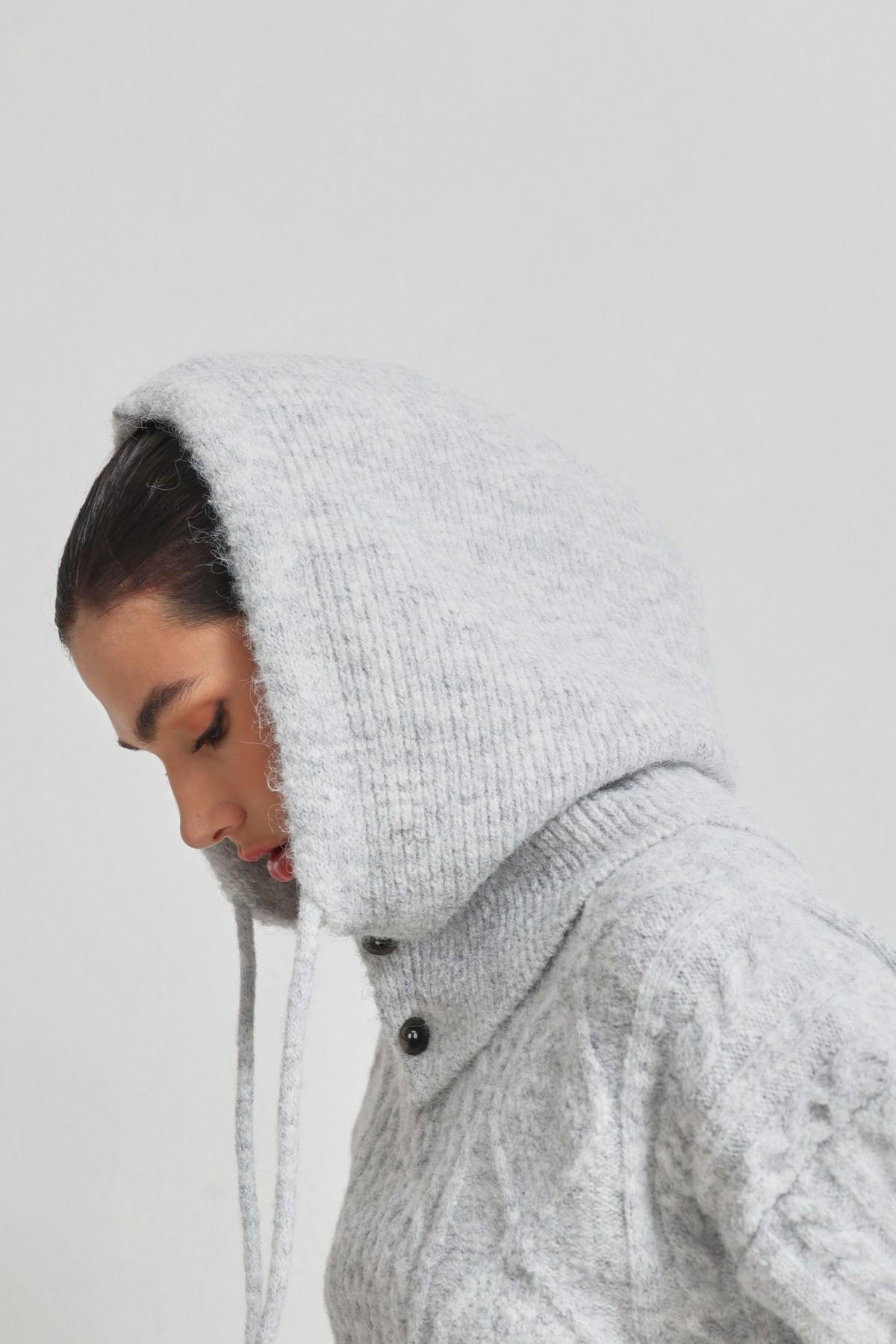 Gri 2YA2ECŞP0005 ŞAPKA Kadın Şapka modelleri